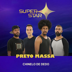 Chinelo de Dedo (Superstar) - Single - Preto Massa